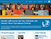 Tablet Screenshot of hhg-bottrop.de